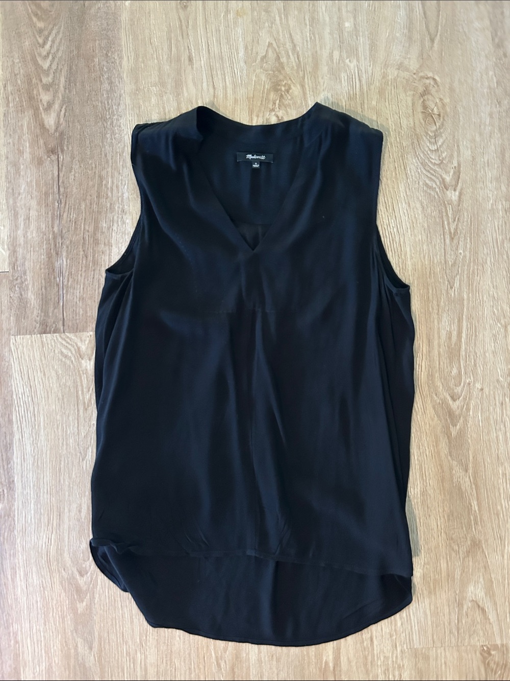 Madewell Black Sleeveless V-Neck Camisole